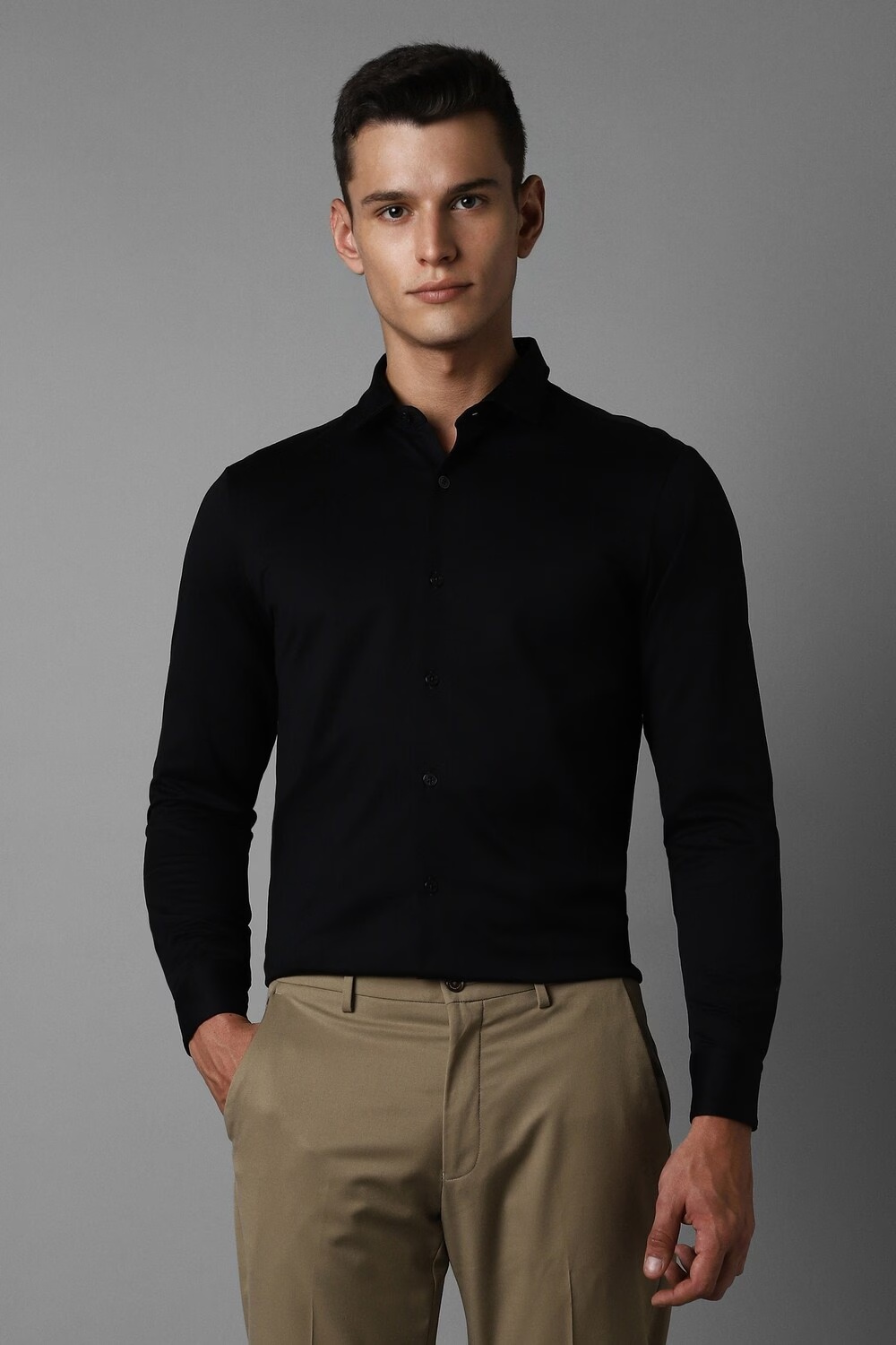 Men Black Slim Fit Solid Full Sleeves Formal Shirt-Black 1 66450-men-black-slim-fit-solid-full-sleeves-formal-shirt-black-1.jpg