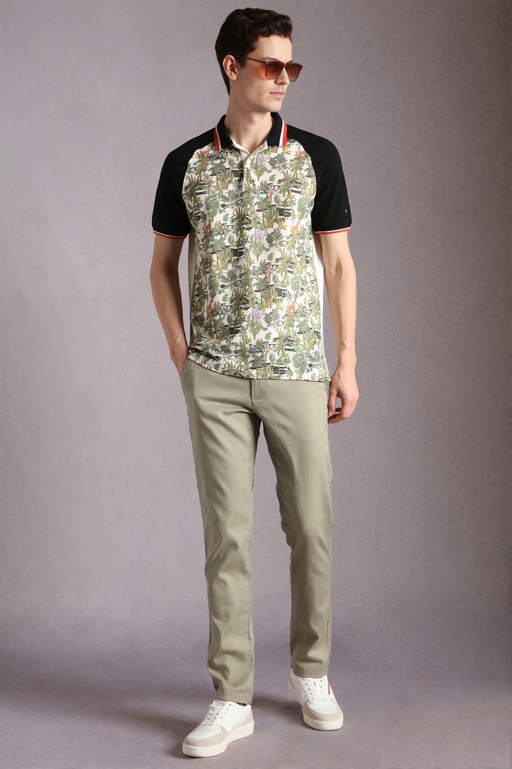 66777-men-beige-print-polo-neck-t-shirt-beige-1.webp