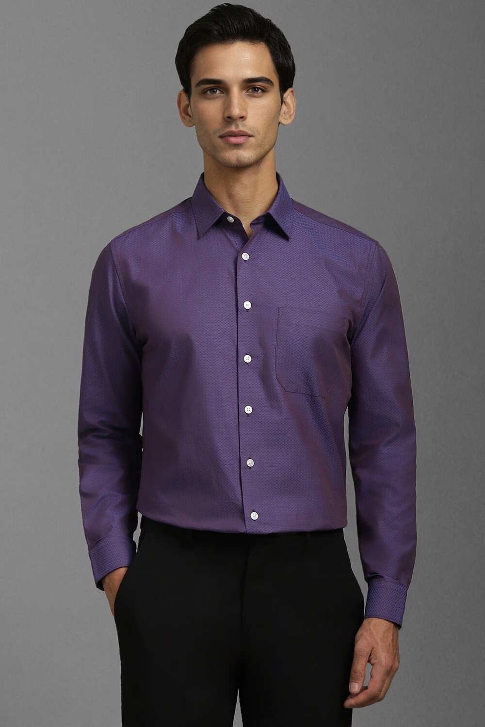 Men Purple Slim Fit Textured Full Sleeves Formal Shirt-Purple 1 67210-men-purple-slim-fit-textured-full-sleeves-formal-shirt-purple-1.jpg