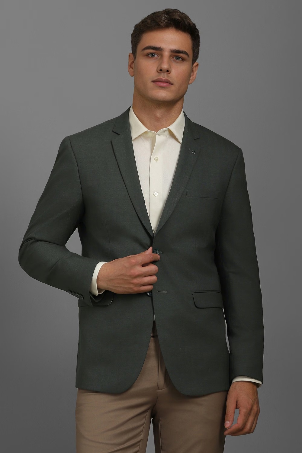 Men Green Slim Fit Textured Formal Blazer-Green 1 67321-men-green-slim-fit-textured-formal-blazer-green-1.jpg