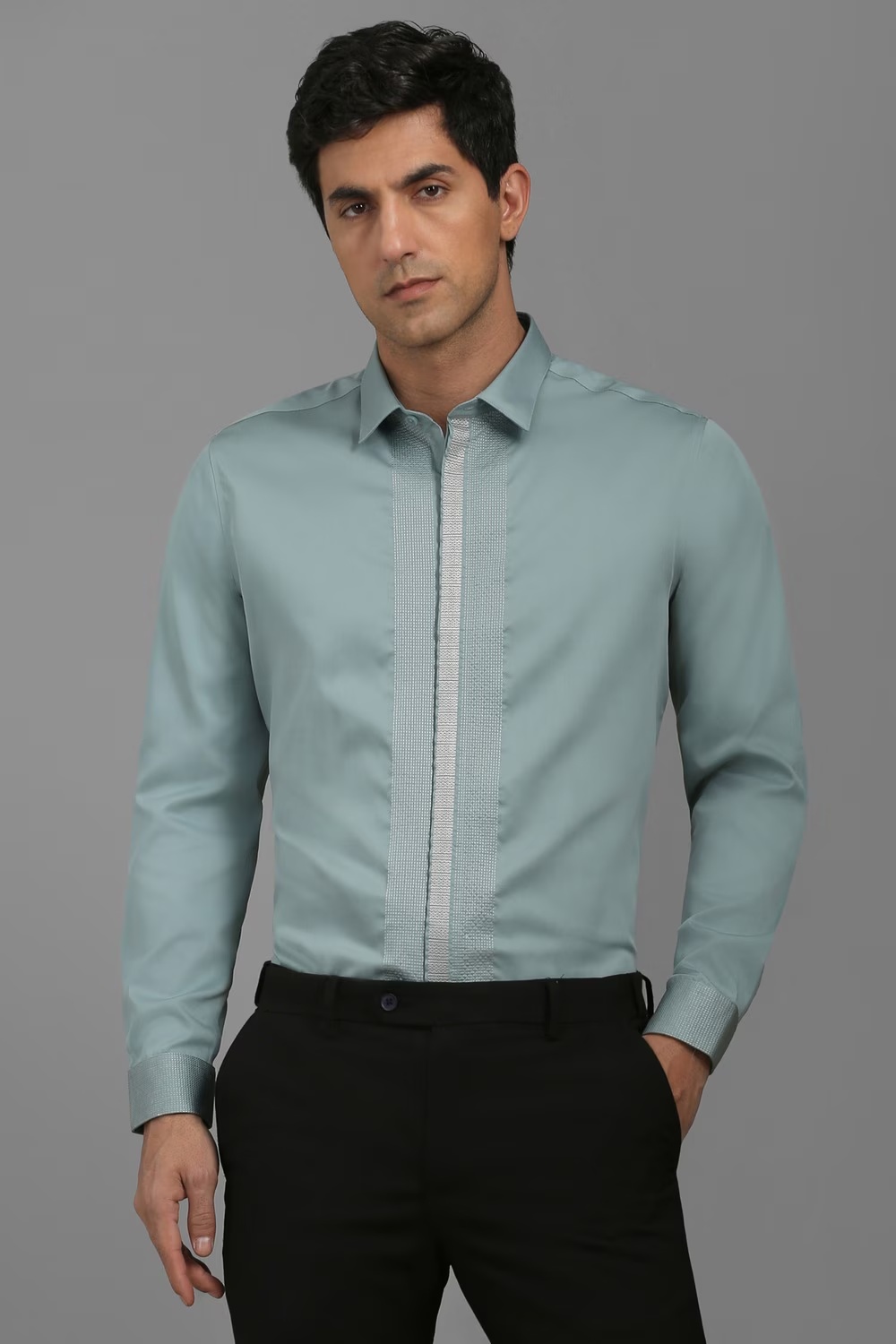 Men Green Slim Fit Embroidered Full Sleeves Formal Shirt-Green 1 6767-men-green-slim-fit-embroidered-full-sleeves-formal-shirt-green-1.jpg