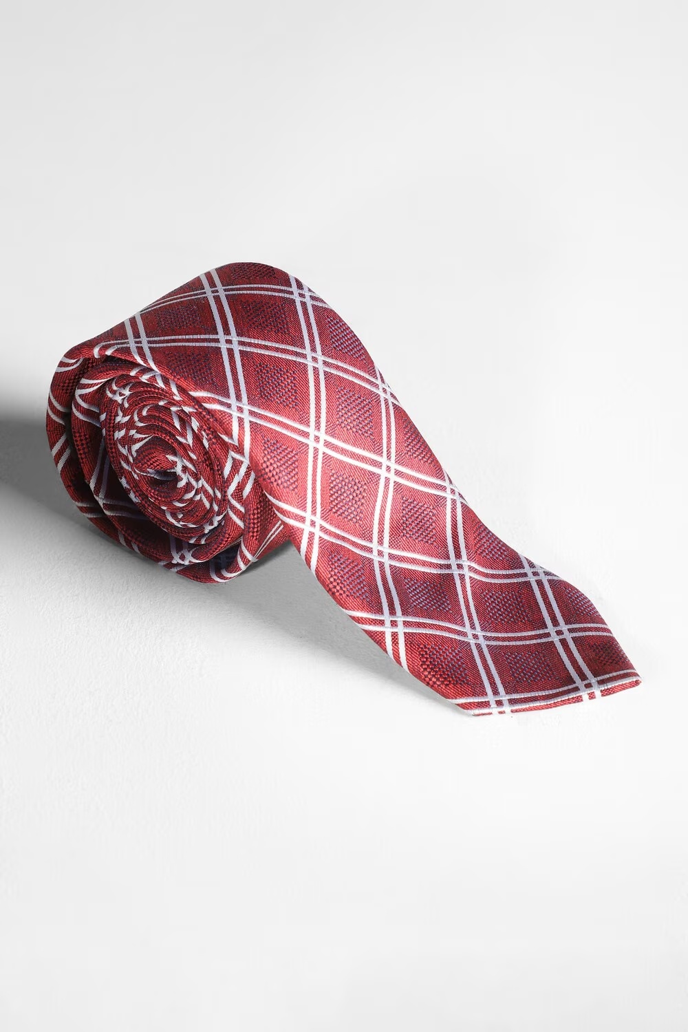 Men Red Check Tie-Red 1 6843-men-red-check-tie-red-1.jpg