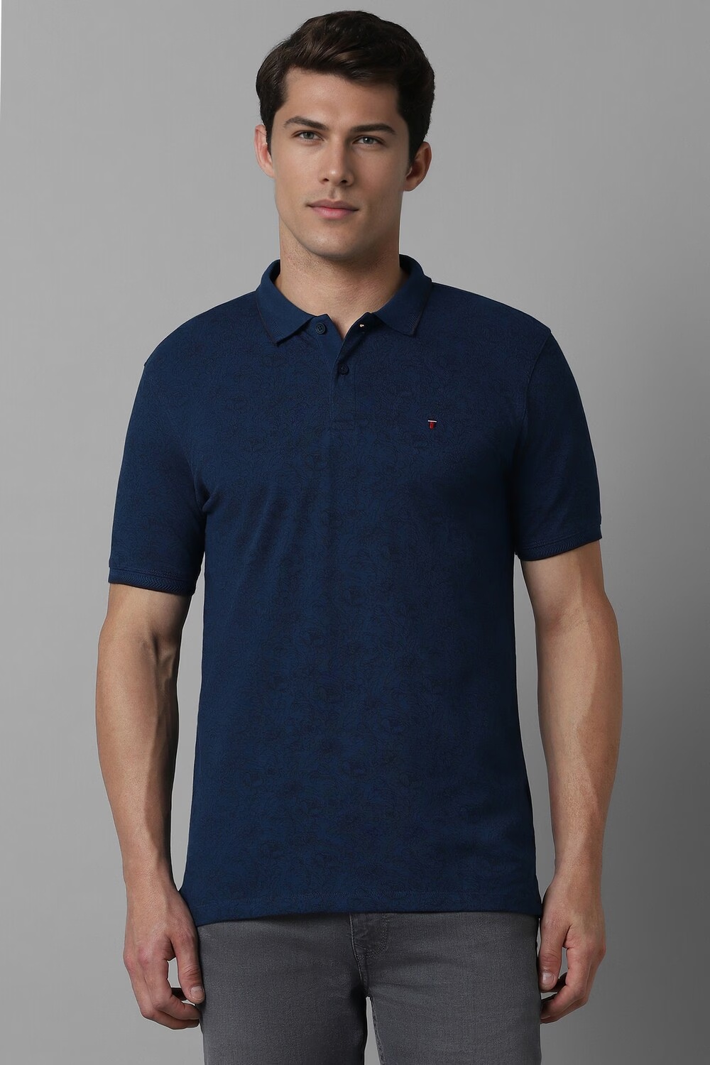 Men Navy Print Polo Neck T-shirt-Navy 5 68880-men-navy-print-polo-neck-t-shirt-navy-1.jpg