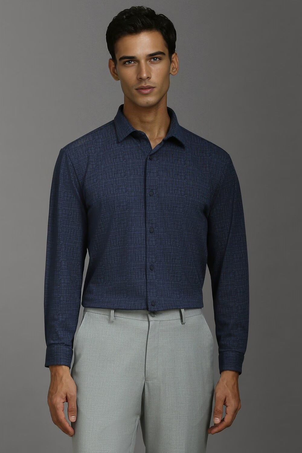 Men Navy Super Slim Fit Print Full Sleeves Casual Shirt-Navy 1 69627-men-navy-super-slim-fit-print-full-sleeves-casual-shirt-navy-1.jpg