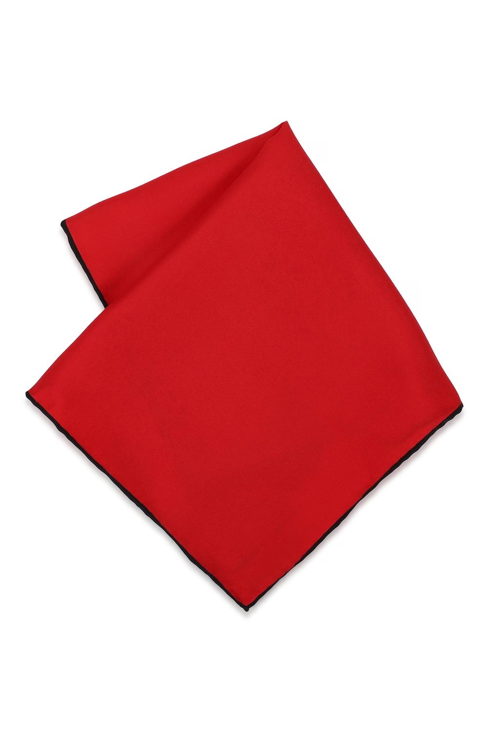 Men Red Solid Formal Pocket Square-Red