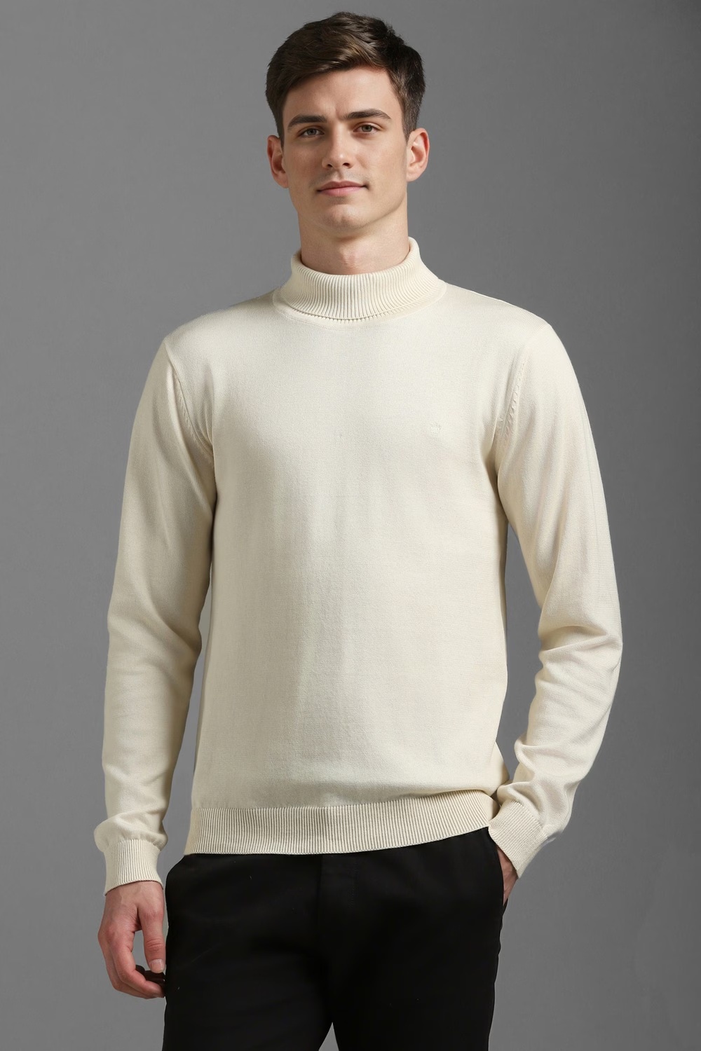 Men Cream Solid Turtle Neck Full Sleeves Sweater-Cream 1 69774-men-cream-solid-turtle-neck-full-sleeves-sweater-cream-1.jpg
