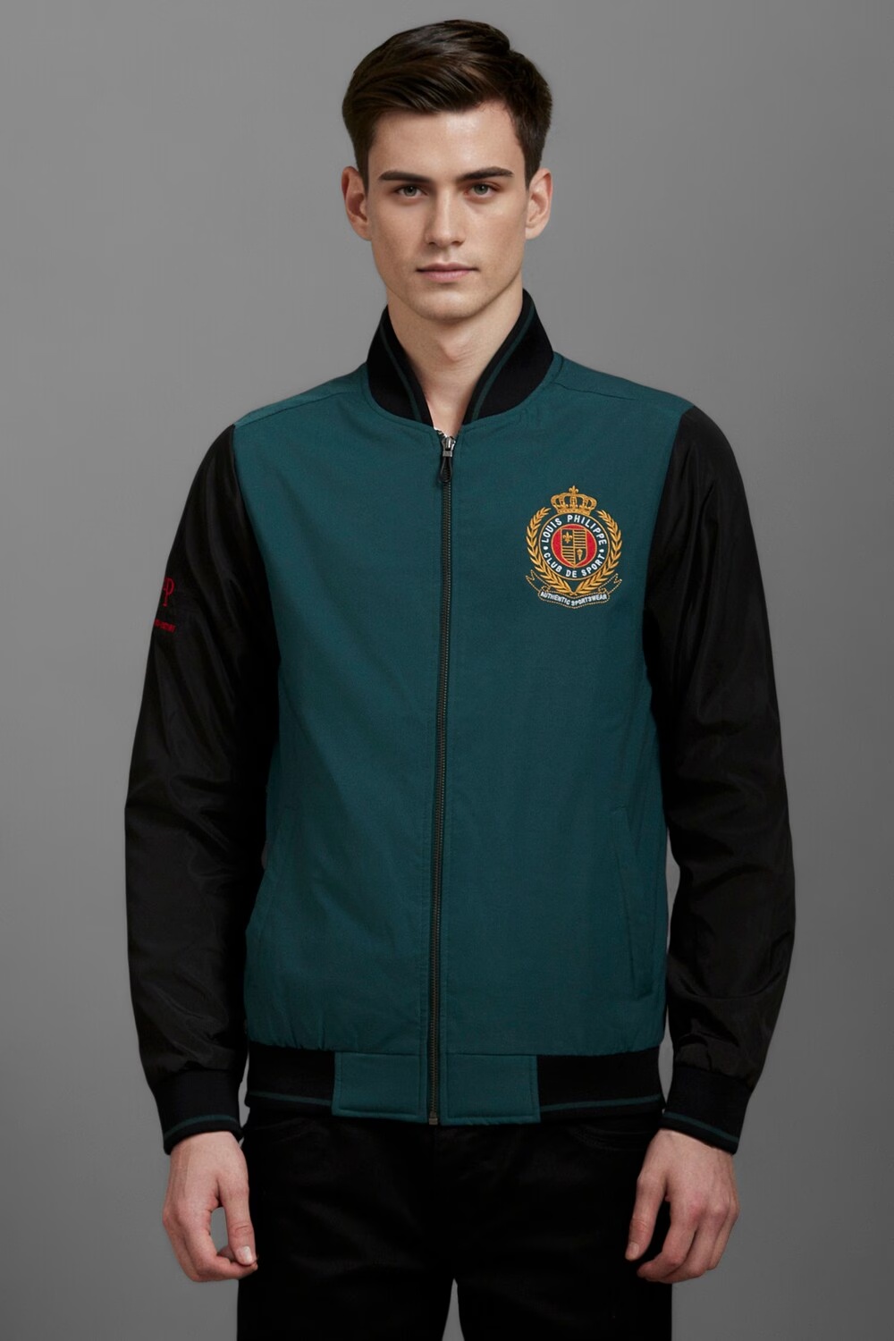 Men Casual Green Print Jackets-Green