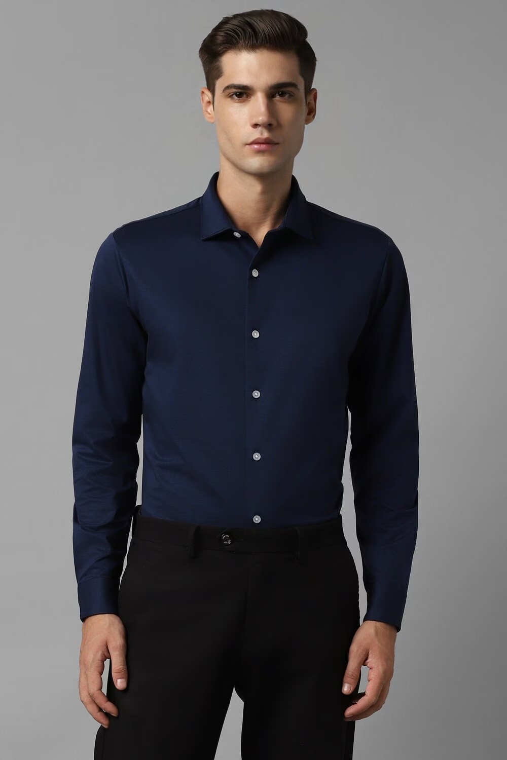 Men Navy Slim Fit Solid Full Sleeves Formal Shirt-Navy 1 70403-men-navy-slim-fit-solid-full-sleeves-formal-shirt-navy-1.jpg