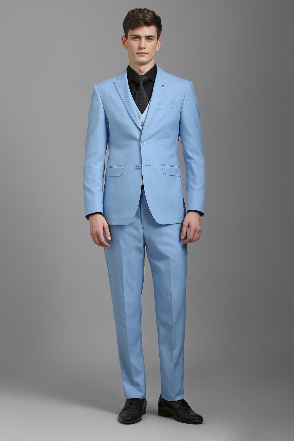 Men Light Blue Slim Fit Textured Formal Three Piece Suit-Light Blue 1 70707-men-light-blue-slim-fit-textured-formal-three-piece-suit-light-blue-1.jpg