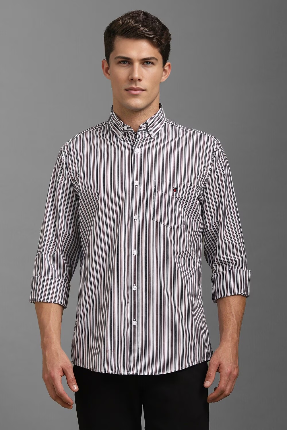 Men White Slim Fit Stripe Full Sleeves Casual Shirt-White 1 70958-men-white-slim-fit-stripe-full-sleeves-casual-shirt-white-1.jpg