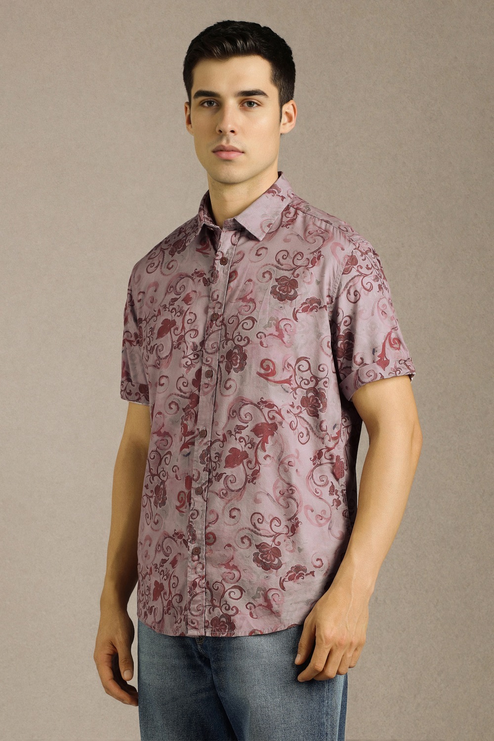 71001-men-purple-print-half-sleeves-casual-shirt-purple-1.jpg