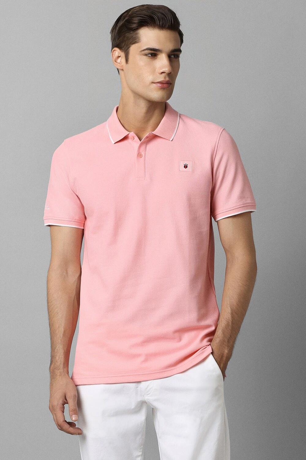 Men Pink Solid Polo Neck T-shirt-Pink 1 71134-men-pink-solid-polo-neck-t-shirt-pink-1.jpg