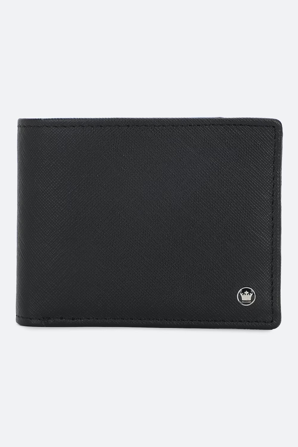 Men Textured Black Leather Bifold Wallet-Black 1 71848-men-textured-black-leather-bifold-wallet-black-1.jpg