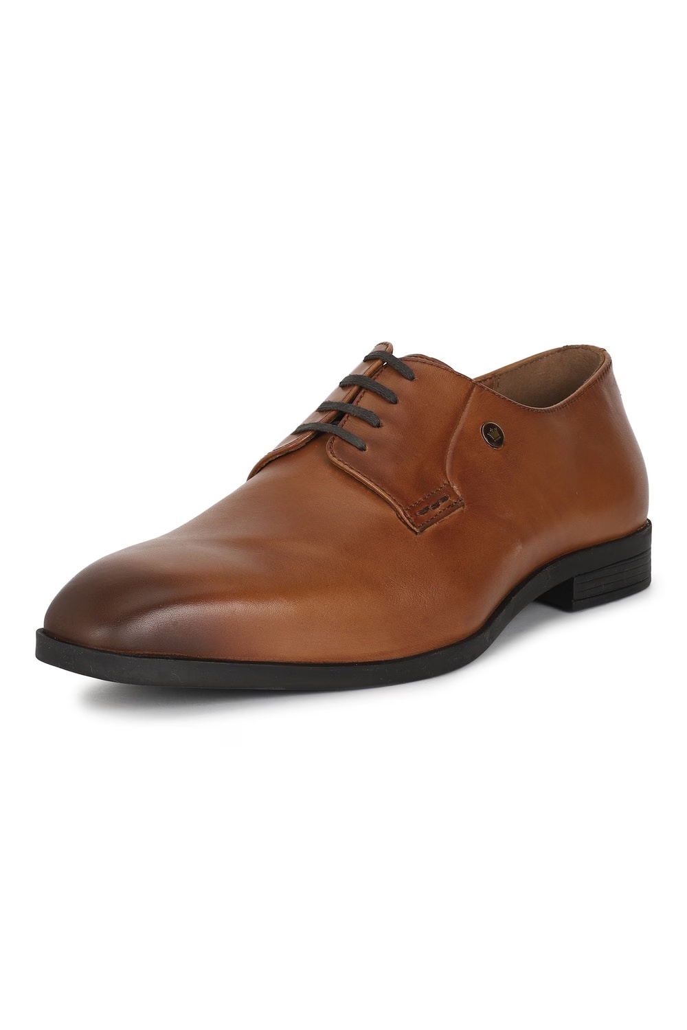 Louis Philippe Men Brown Solid Derby Formal Imported Premium Leather Light Weight Breathable Lining Slip Resistant Flexible Toe -Brown