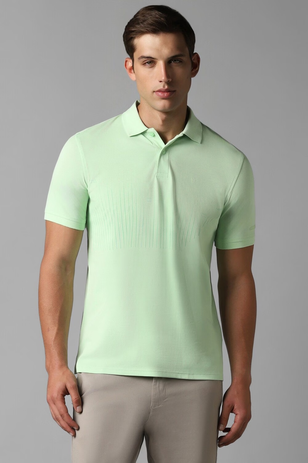 Men Green Print Polo Neck T-shirt-Green 1 72449-men-green-print-polo-neck-t-shirt-green-1.jpg