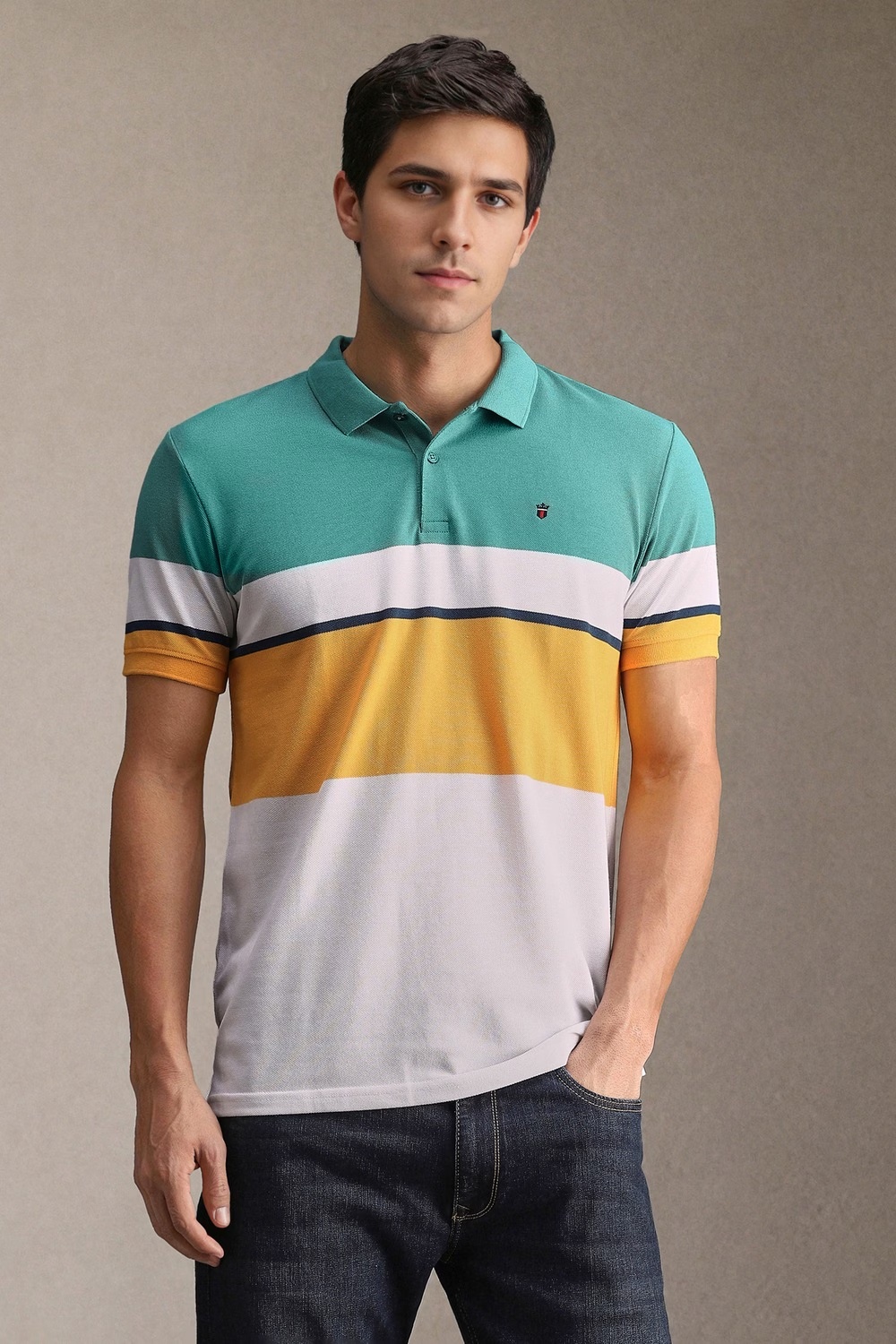 Men Multi Print Polo Neck T-shirt-Multi 1 72907-men-multi-print-polo-neck-t-shirt-multi-1.jpg