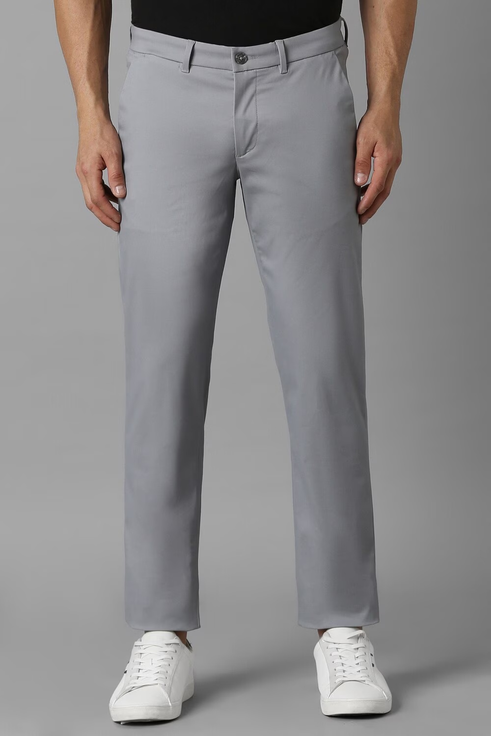 Men Grey Slim Fit Solid Flat Front Casual Trousers-Grey 1 73161-men-grey-slim-fit-solid-flat-front-casual-trousers-grey-1.jpg