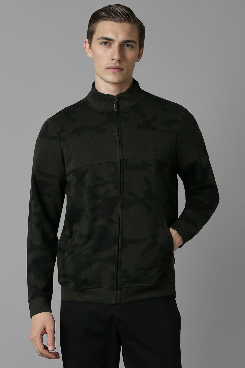 Men Casual Olive Print Sweatshirt-Olive 1 74571-men-casual-olive-print-sweatshirt-olive-1.jpg