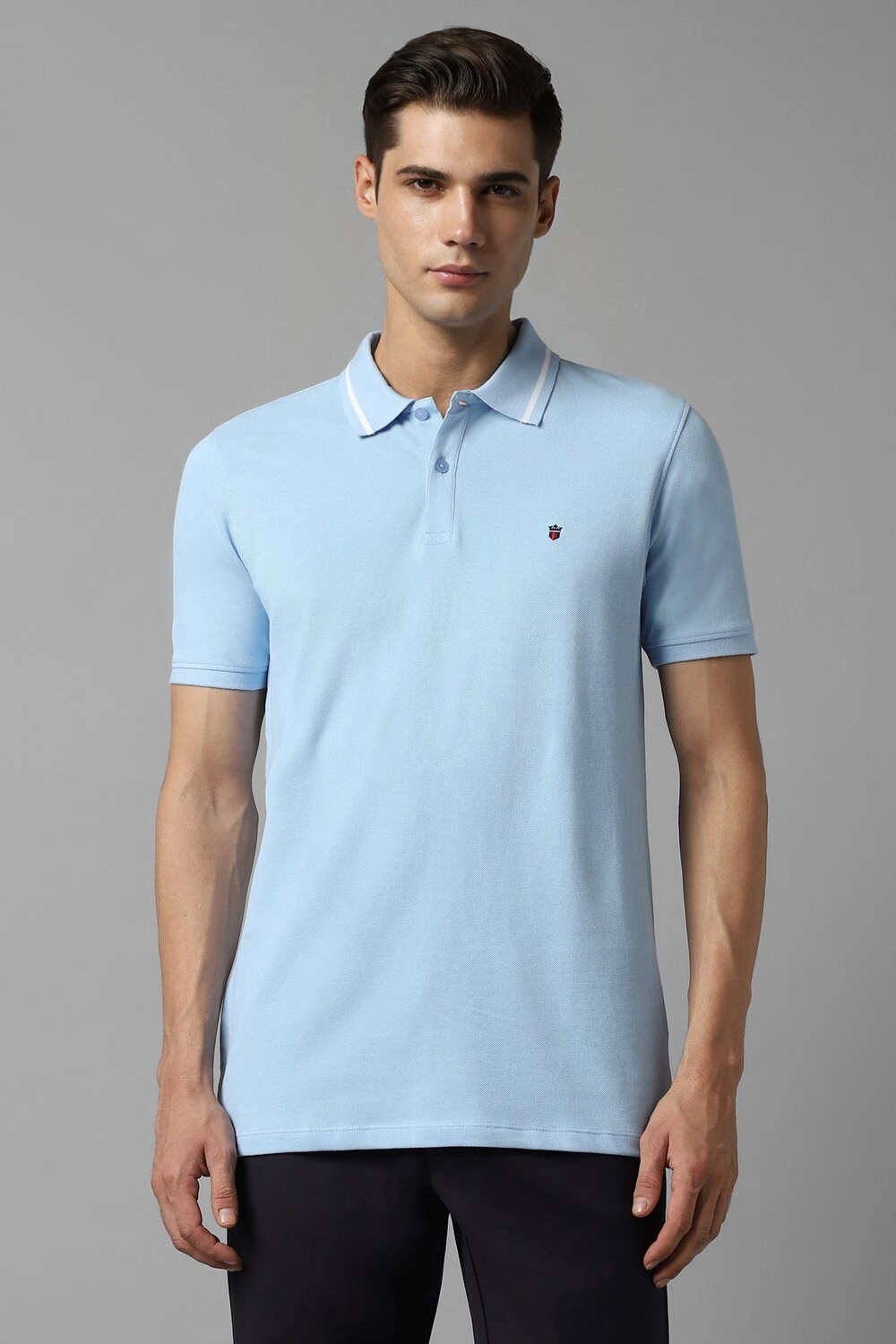 Men Blue Solid Polo Neck T-shirt-Blue 1 74620-men-blue-solid-polo-neck-t-shirt-blue-1.jpg