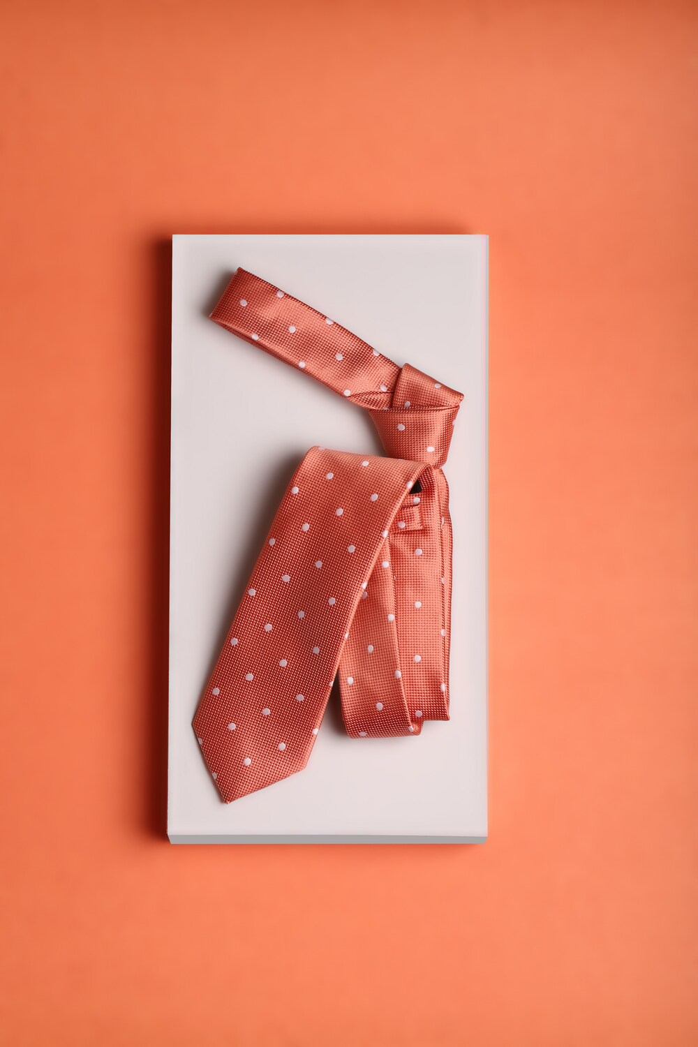 Men Orange Dots Tie-Orange 1 7493-men-orange-dots-tie-orange-1.jpg