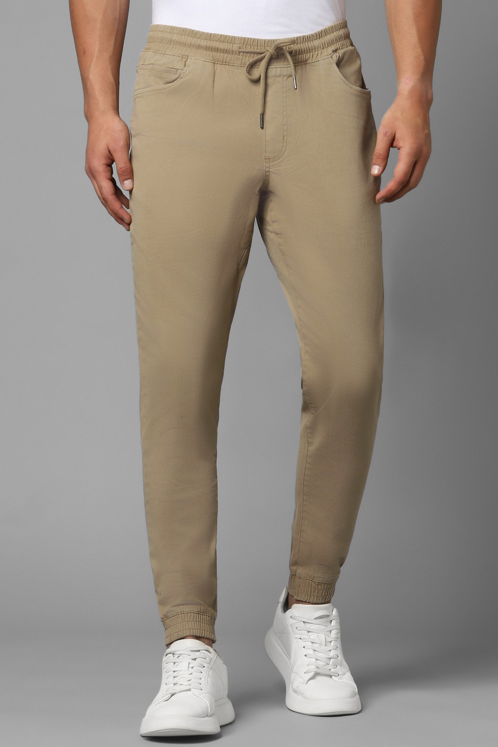 Men Khaki Solid Flat Front Casual Trousers-Khaki 1 75063-men-khaki-solid-flat-front-casual-trousers-khaki-1.jpg