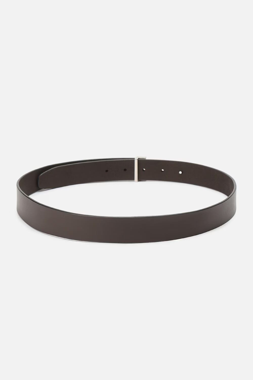 Louis Philippe Men Brown Solid  Formal Italian Leather with Dual Tone Buckle Belt-Brown