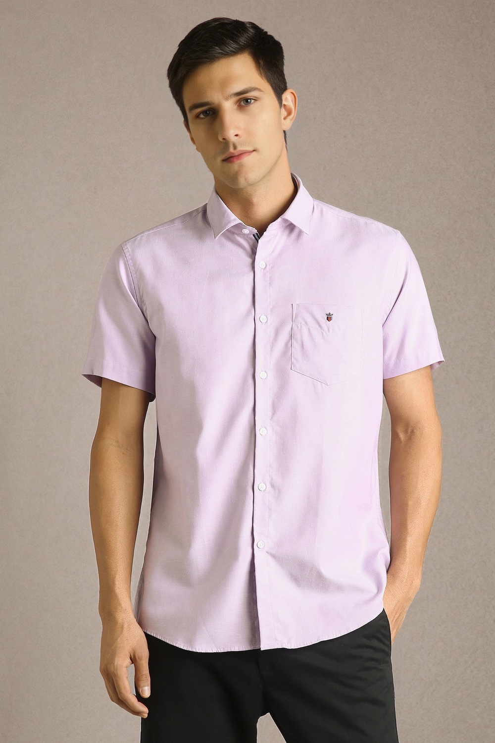 Men Lilac Solid Half Sleeves Casual Shirt-Lilac 1 76363-men-lilac-solid-half-sleeves-casual-shirt-lilac-1.jpg