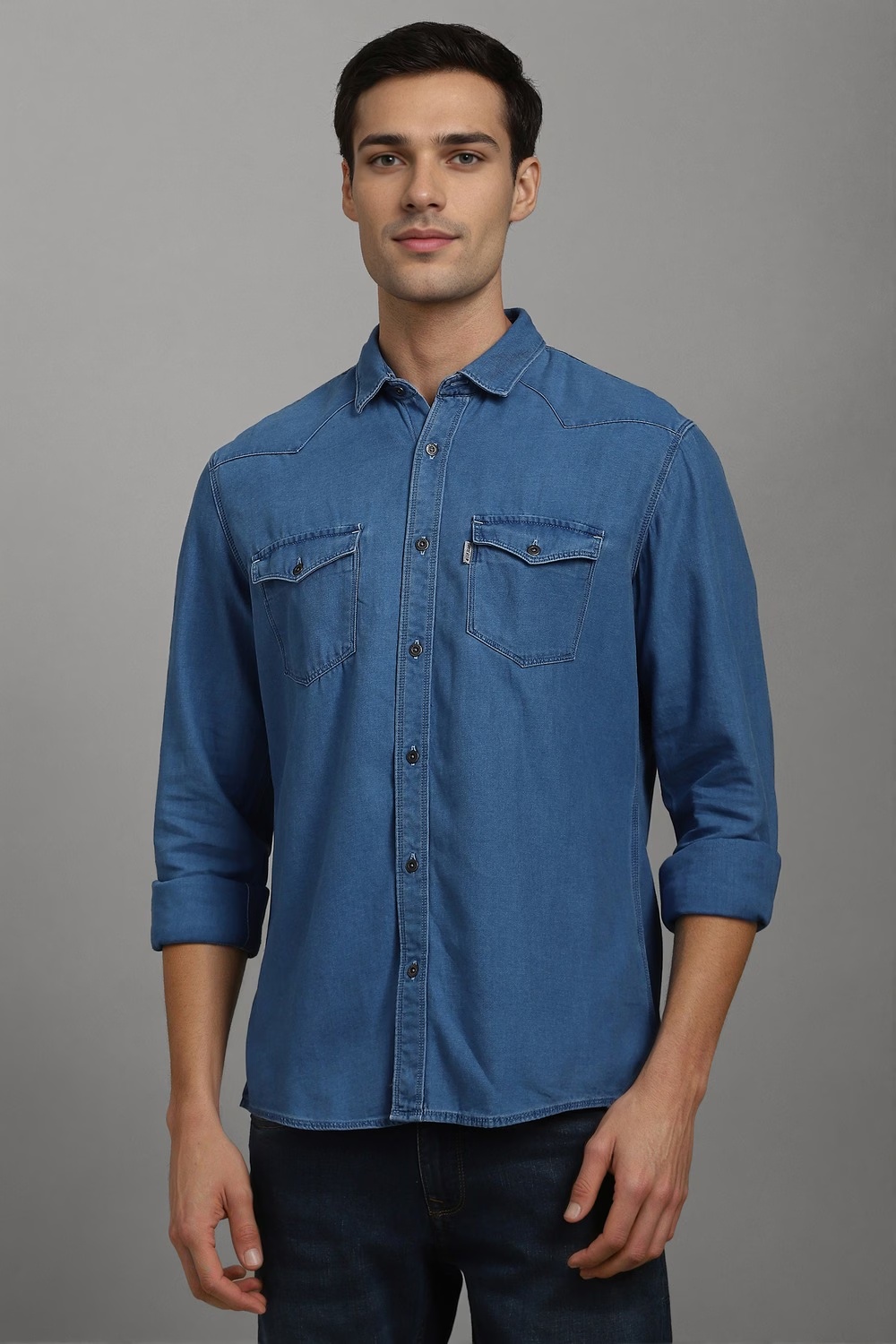 Men Blue Solid Full Sleeves Casual Shirt-Blue 1 77546-men-blue-solid-full-sleeves-casual-shirt-blue-1.jpg