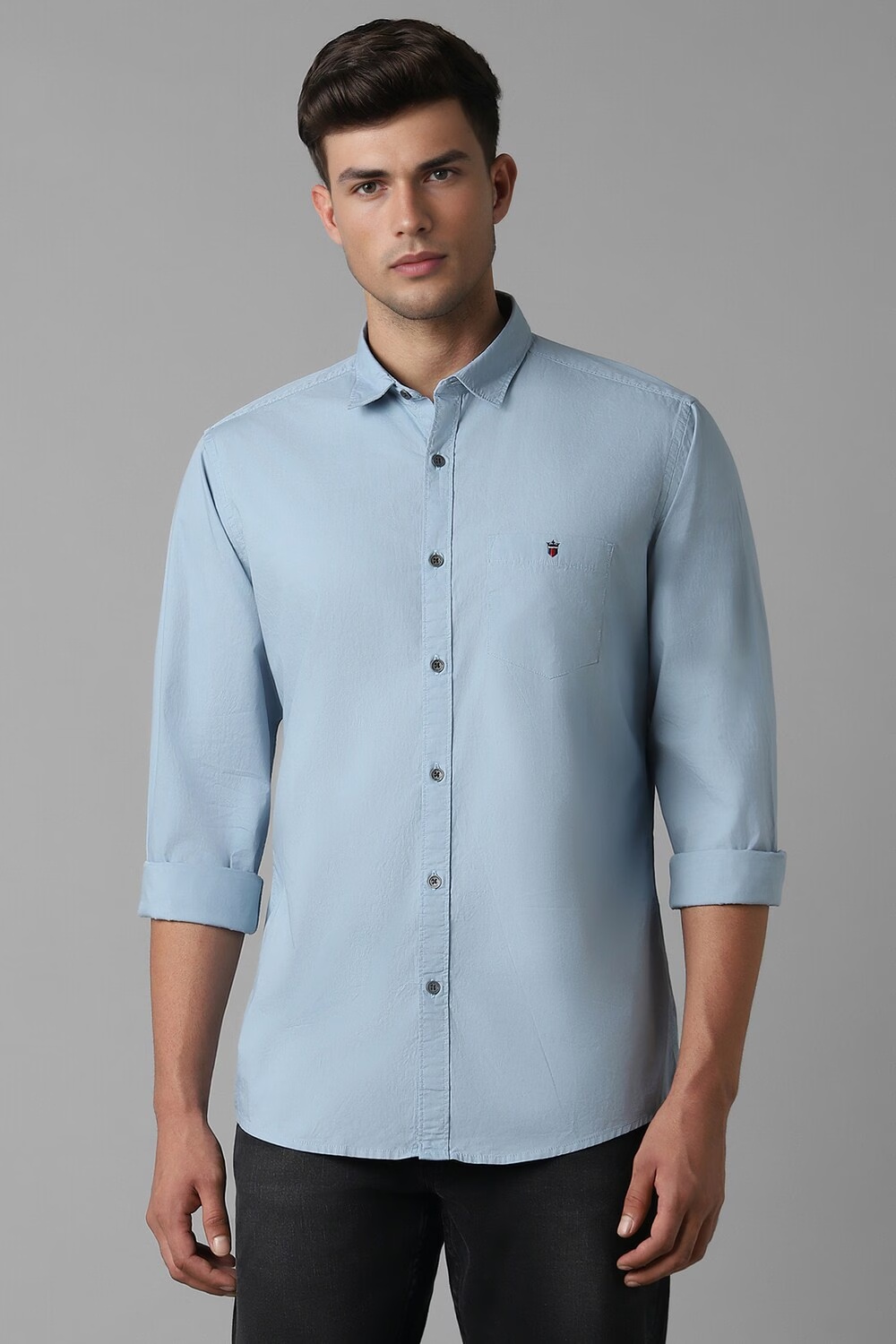 Men Blue Slim Fit Solid Full Sleeves Casual Shirt-Blue 1 78058-men-blue-slim-fit-solid-full-sleeves-casual-shirt-blue-1.jpg