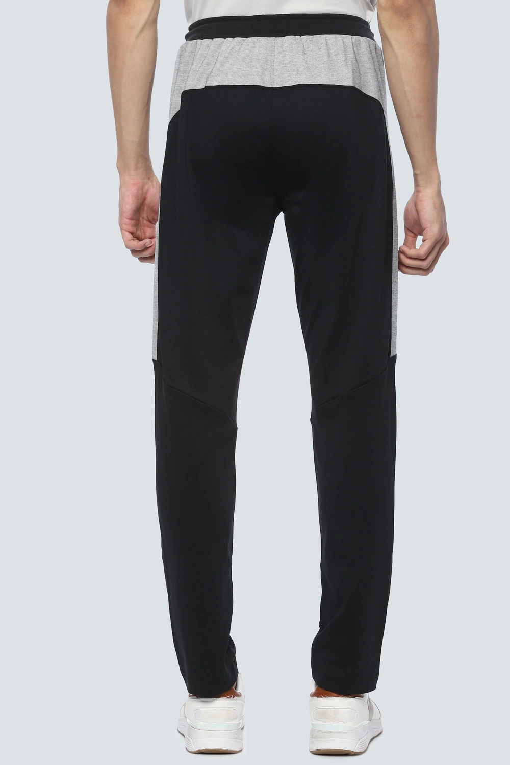 Men Black Solid Casual Track Pants-Black