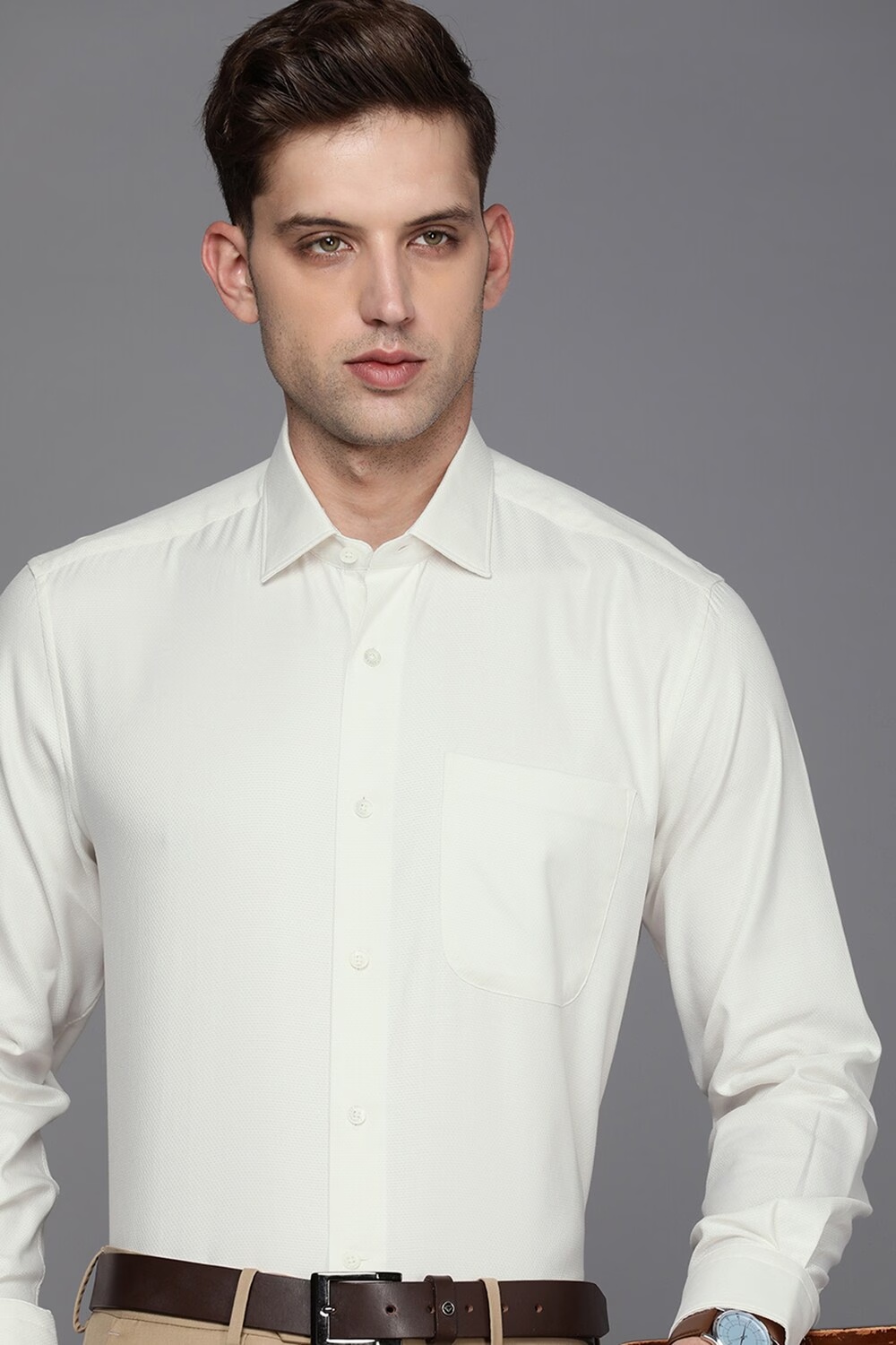 Men Cream Classic Fit Textured Full Sleeves Formal Shirt-Cream 1 78329-men-cream-classic-fit-textured-full-sleeves-formal-shirt-cream-1.jpg