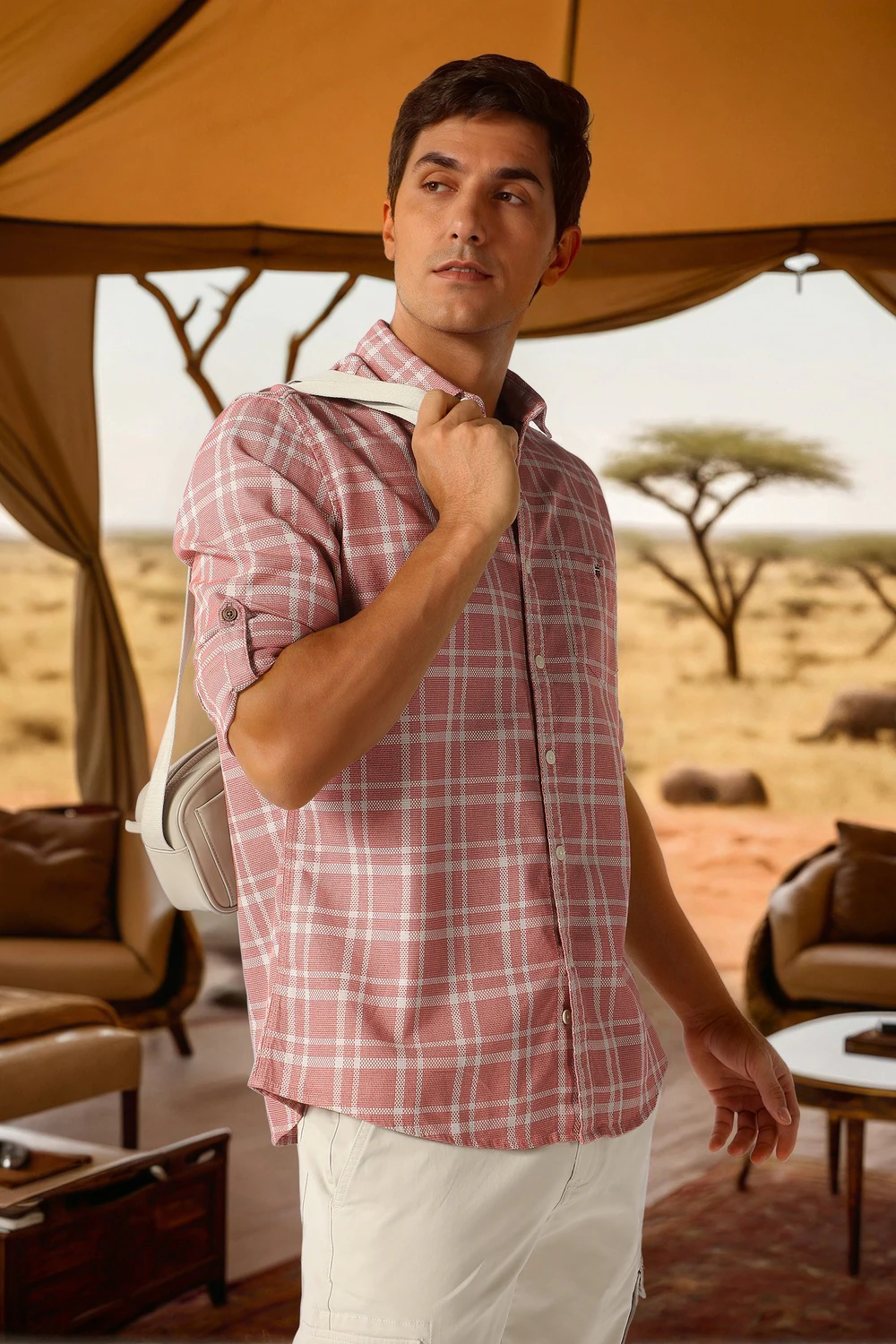 Men Pink Check Full Sleeves Casual Shirt-Pink 1 78714-men-pink-check-full-sleeves-casual-shirt-pink-1.webp