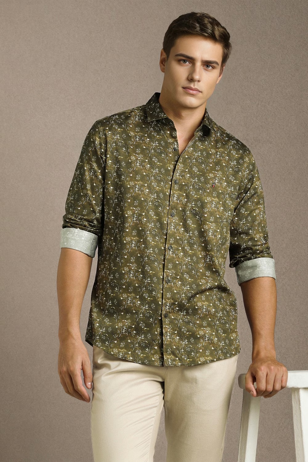 Men Olive Print Full Sleeves Casual Shirt-Olive 1 79484-men-olive-print-full-sleeves-casual-shirt-olive-1.jpg