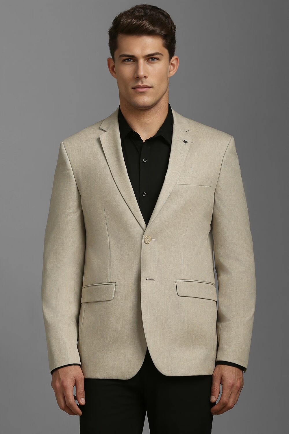 Men Beige Slim Fit Textured Formal Blazer-Beige 1 80151-men-beige-slim-fit-textured-formal-blazer-beige-1.jpg