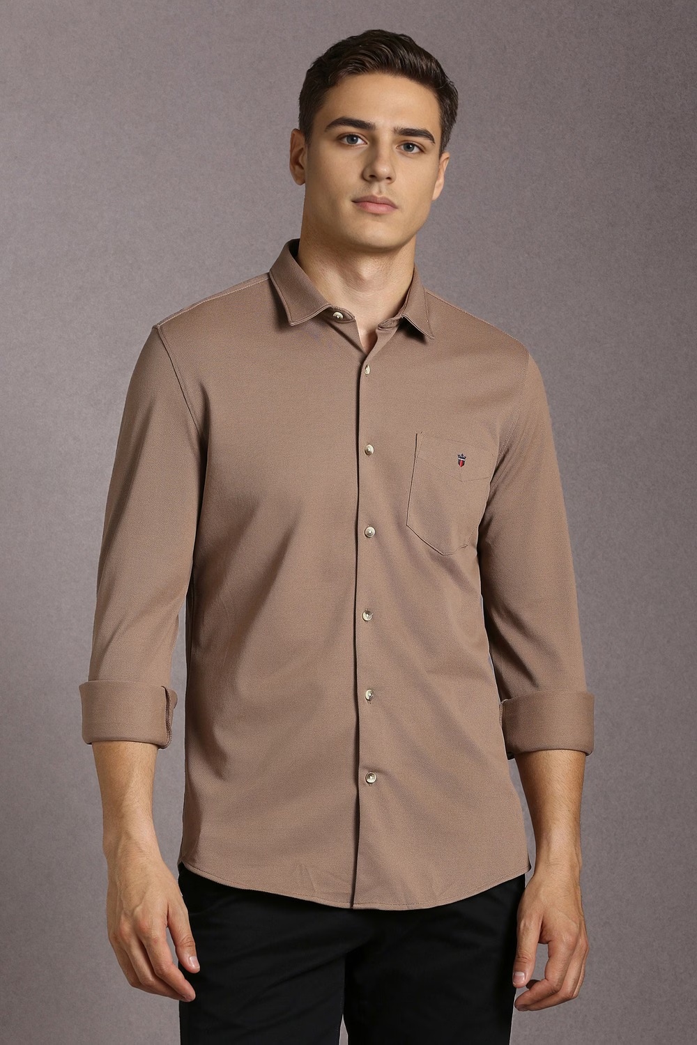 Men Brown Textured Full Sleeves Casual Shirt-Brown 1 80270-men-brown-textured-full-sleeves-casual-shirt-brown-1.jpg