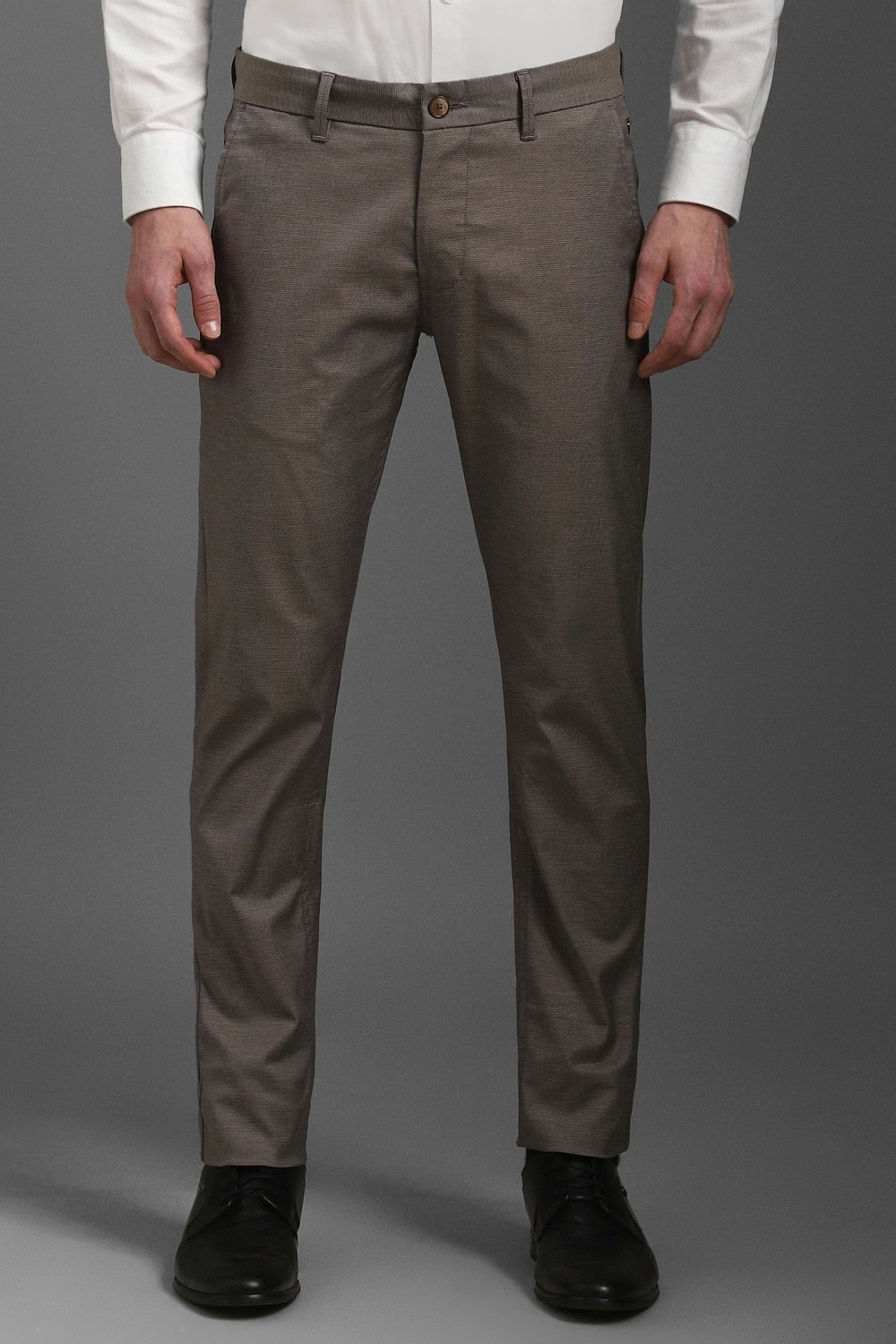 Men Brown Stripe Flat Front Casual Trousers-Brown 1 80332-men-brown-stripe-flat-front-casual-trousers-brown-1.jpg