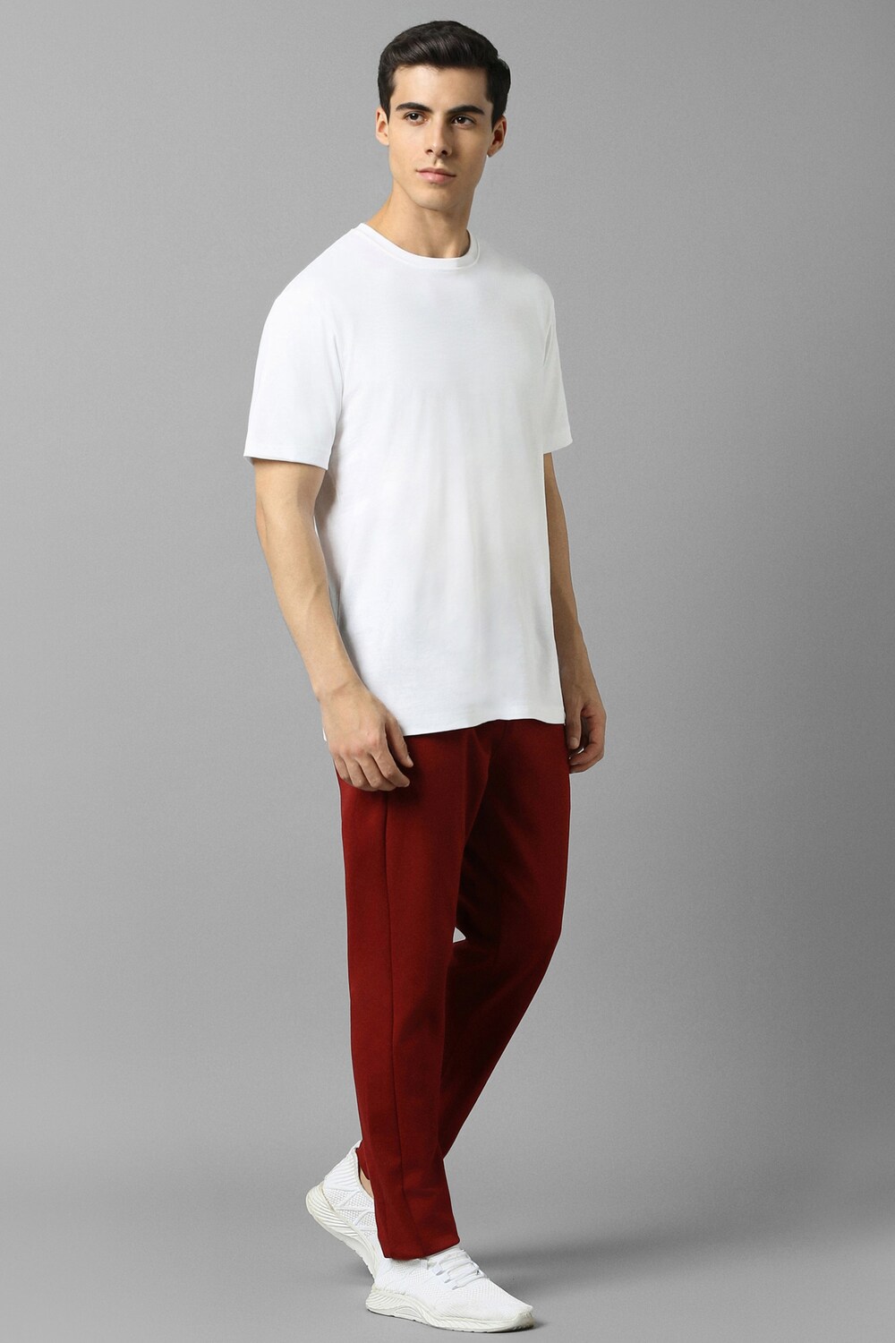 Men Maroon Solid Casual Lounge Pant-Maroon