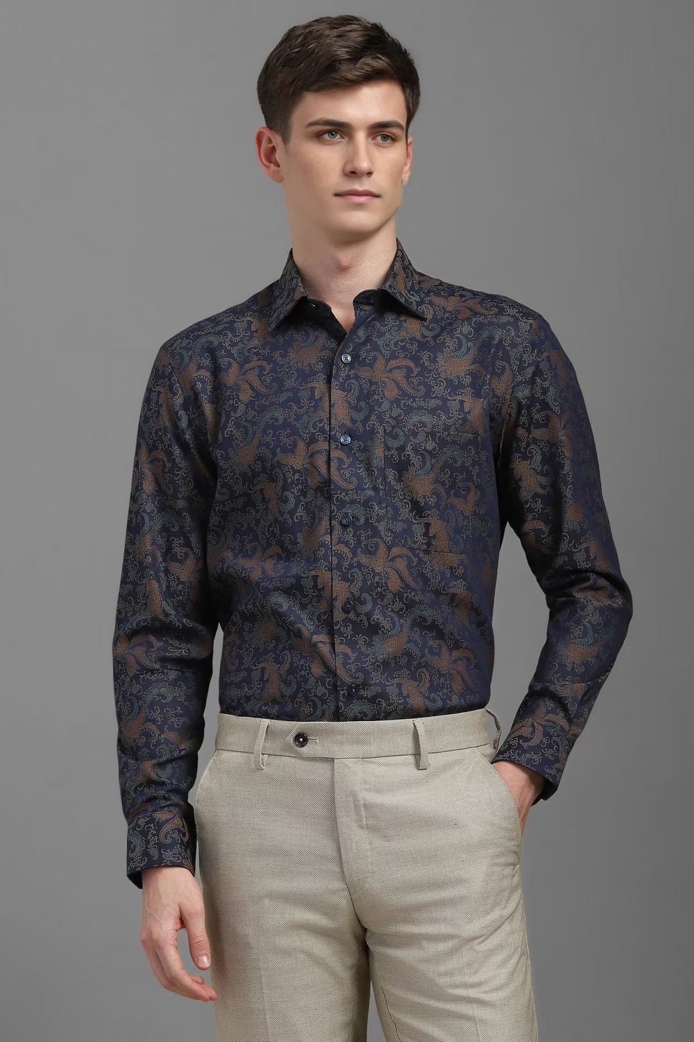 Men Navy Classic Fit Print Full Sleeves Formal Shirt-Navy 1 80631-men-navy-classic-fit-print-full-sleeves-formal-shirt-navy-1.jpg