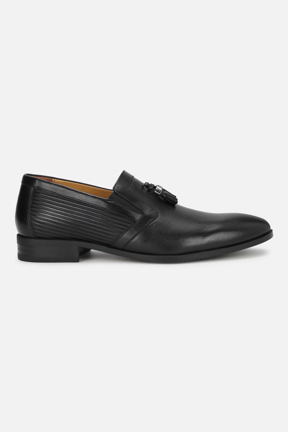 Men Embellished Tassel Leather Black Slip On Shoes-Black 1 80649-men-embellished-tassel-leather-black-slip-on-shoes-black-1.jpg