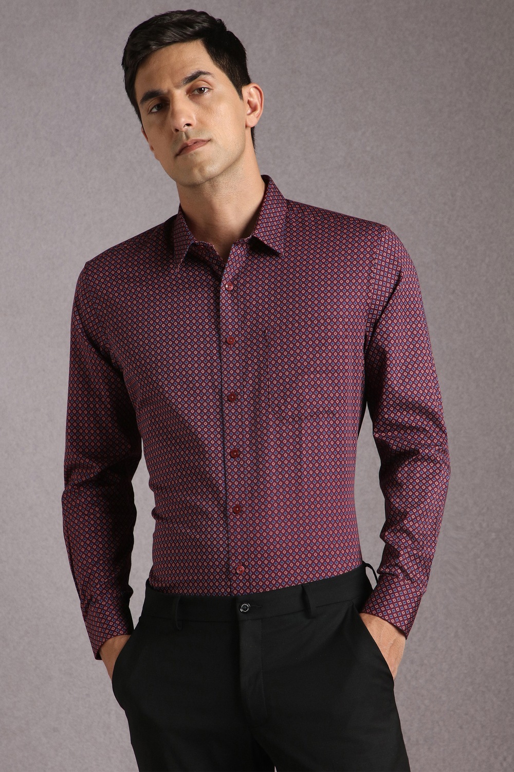 Men Maroon Print Full Sleeves Formal Shirt-Maroon 1 8128-men-maroon-print-full-sleeves-formal-shirt-maroon-1.jpg