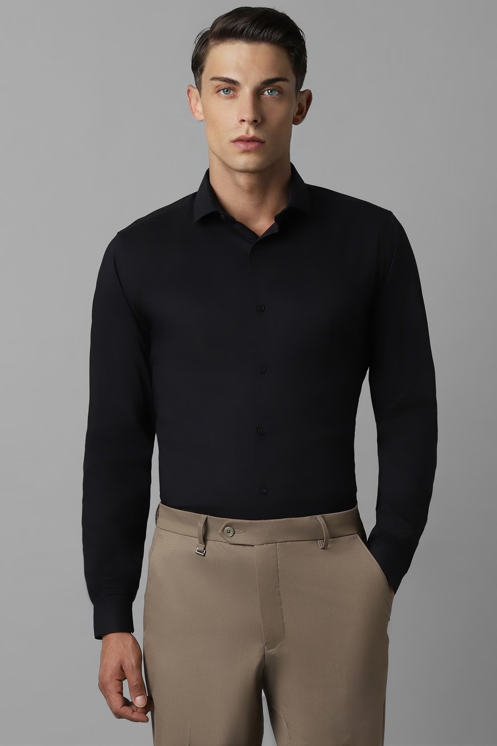 Men Black Solid Full Sleeves Casual Shirt-Black 1 8789-men-black-solid-full-sleeves-casual-shirt-black-1.jpg