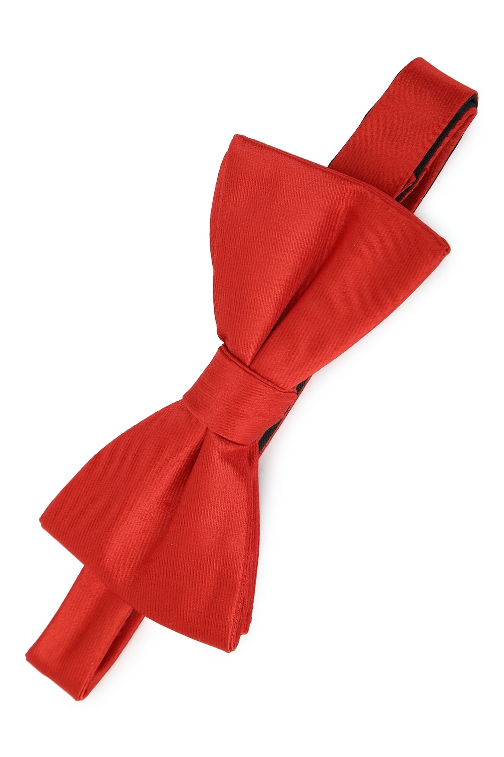 Men Red Solid Bow Tie-Red