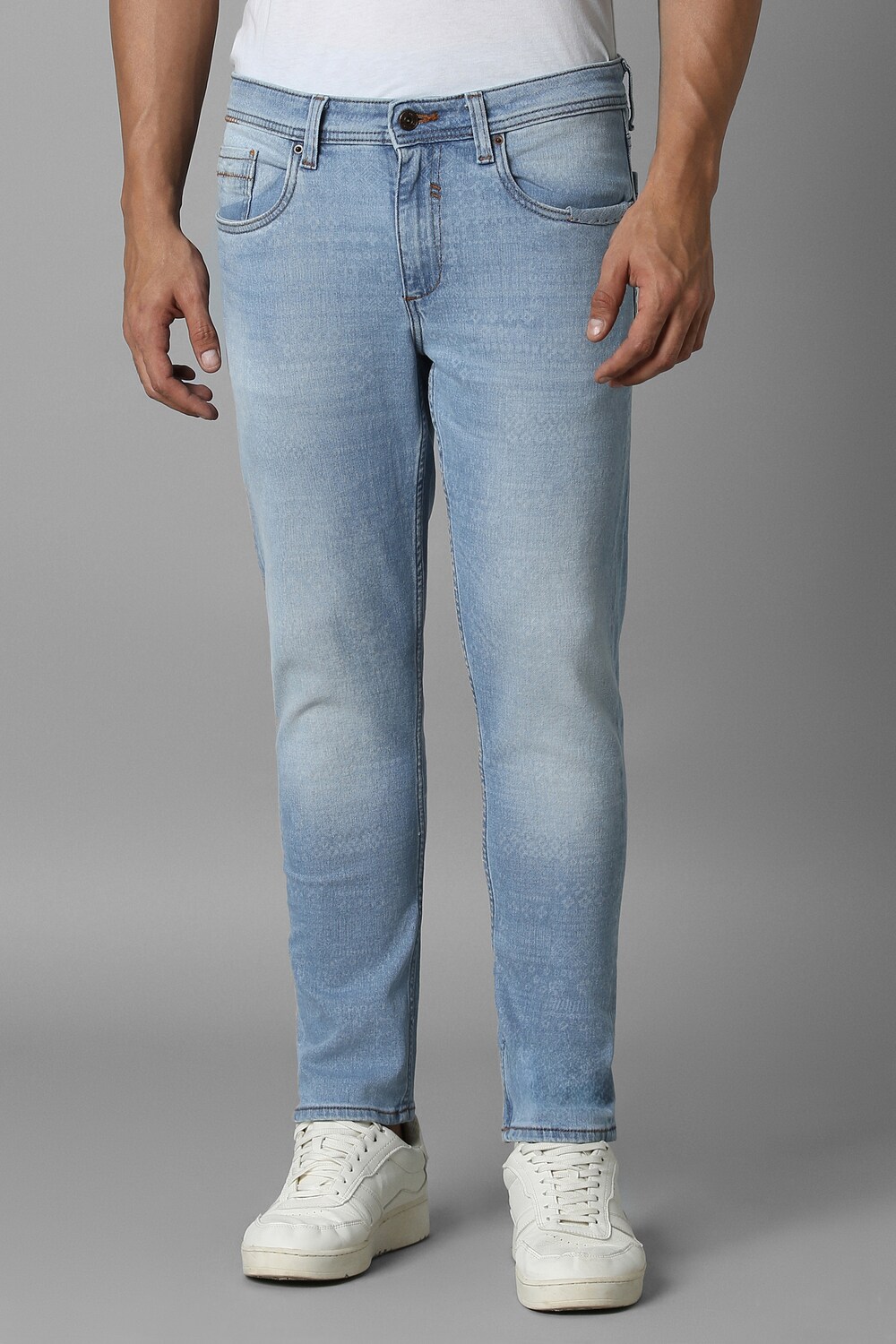 Men Blue Mid Smart Fit Jeans-Blue